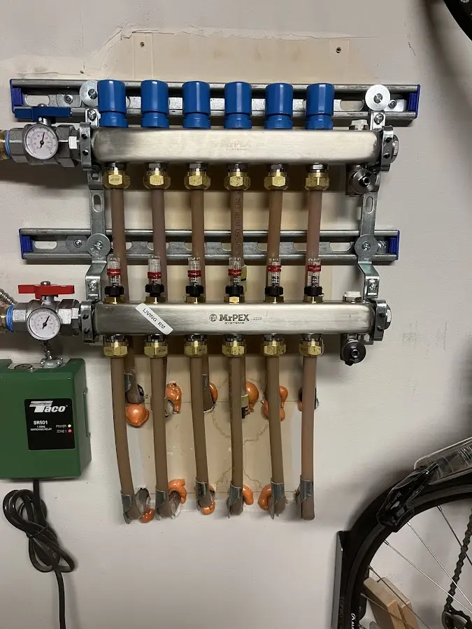 Plumber performing Gas Line Installation at a residential property in Caernarvon